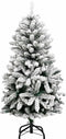 vidaXL - Kunstkerstboom - met - scharnieren - 150 - LED - en - kerstballen - 120 - cm