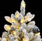 vidaXL - Kunstkerstboom - met - scharnieren - 300 - LED's - en - kerstballen - 180 - cm