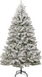 vidaXL - Kunstkerstboom - met - scharnieren - 300 - LED's - en - kerstballen - 180 - cm