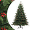 vidaXL - Kunstkerstboom - met - scharnieren - dennenappels - en - bessen - 180 - cm