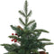 vidaXL - Kunstkerstboom - met - scharnieren - dennenappels - en - bessen - 150 - cm