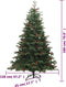 vidaXL - Kunstkerstboom - met - scharnieren - dennenappels - en - bessen - 180 - cm