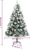 vidaXL - Kunstkerstboom - met - scharnieren - dennenappels - en - bessen - 240 - cm