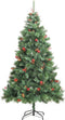 vidaXL - Kunstkerstboom - met - scharnieren - dennenappels - en - bessen - 240 - cm