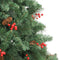 vidaXL - Kunstkerstboom - met - scharnieren - dennenappels - en - bessen - 180 - cm