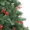 vidaXL - Kunstkerstboom - met - scharnieren - dennenappels - en - bessen - 240 - cm