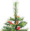 vidaXL - Kunstkerstboom - met - scharnieren - dennenappels - en - bessen - 150 - cm