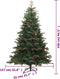 vidaXL - Kunstkerstboom - met - scharnieren - dennenappels - en - bessen - 240 - cm