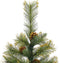 vidaXL - Kunstkerstboom - met - scharnieren - en - dennenappels - 120 - cm