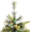 vidaXL - Kunstkerstboom - met - scharnieren - en - dennenappels - 180 - cm