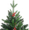 vidaXL - Kunstkerstboom - met - scharnieren - en - rode - bessen - 180 - cm