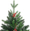 vidaXL - Kunstkerstboom - met - scharnieren - en - rode - bessen - 240 - cm