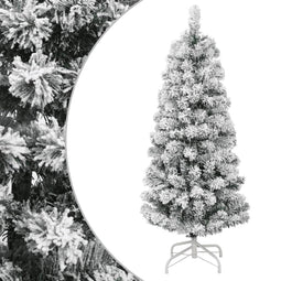 vidaXL - Kunstkerstboom - met - scharnieren - en - sneeuw - 150 - cm