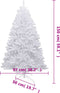 vidaXL - Kunstkerstboom - met - scharnieren - en - sneeuw - 150 - cm