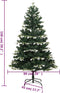 vidaXL - Kunstkerstboom - met - scharnieren - en - sneeuw - 150 - cm