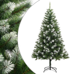 vidaXL - Kunstkerstboom - met - scharnieren - en - sneeuw - 180 - cm
