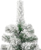 vidaXL - Kunstkerstboom - met - scharnieren - en - sneeuw - 210 - cm