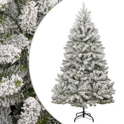 vidaXL - Kunstkerstboom - met - scharnieren - en - sneeuw - 270 - cm