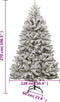 vidaXL - Kunstkerstboom - met - scharnieren - en - sneeuw - 270 - cm