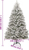 vidaXL - Kunstkerstboom - met - scharnieren - en - sneeuw - 300 - cm