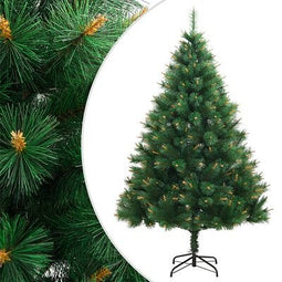 vidaXL Kunstkerstboom met scharnieren en standaard 150 cm