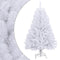 vidaXL - Kunstkerstboom - met - scharnieren - en - standaard - 150 - cm - wit