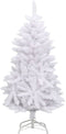 vidaXL - Kunstkerstboom - met - scharnieren - en - standaard - 150 - cm - wit