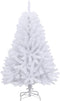 vidaXL - Kunstkerstboom - met - scharnieren - en - standaard - 150 - cm - wit