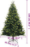 vidaXL - Kunstkerstboom - met - scharnieren - en - standaard - 150 - cm