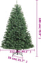 vidaXL - Kunstkerstboom - met - scharnieren - en - standaard - 180 - cm - groen