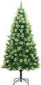 vidaXL - Kunstkerstboom - met - scharnieren - en - standaard - 210 - cm