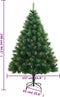 vidaXL - Kunstkerstboom - met - scharnieren - en - standaard - 240 - cm