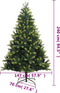vidaXL - Kunstkerstboom - met - scharnieren - en - standaard - 240 - cm