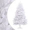 vidaXL - Kunstkerstboom - met - scharnieren - met - standaard - 240 - cm - wit