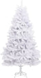 vidaXL - Kunstkerstboom - met - scharnieren - met - standaard - 240 - cm - wit
