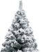 vidaXL - Kunstkerstboom - met - sneeuw - 120 - cm - groen