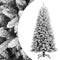 vidaXL - Kunstkerstboom - met - sneeuw - 120 - cm - PVC - en - PE