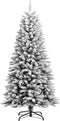 vidaXL - Kunstkerstboom - met - sneeuw - 120 - cm - PVC - en - PE