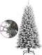 vidaXL - Kunstkerstboom - met - sneeuw - 120 - cm - PVC - en - PE