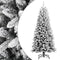 vidaXL - Kunstkerstboom - met - sneeuw - 150 - cm - PVC - en - PE