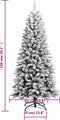 vidaXL - Kunstkerstboom - met - sneeuw - 150 - cm - PVC - en - PE