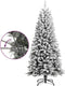 vidaXL - Kunstkerstboom - met - sneeuw - 150 - cm - PVC - en - PE