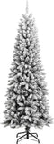 vidaXL - Kunstkerstboom - met - sneeuw - 210 - cm - PVC - en - PE