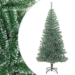 vidaXL - Kunstkerstboom - met - sneeuw - 240 - cm - groen