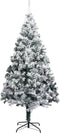 vidaXL - Kunstkerstboom - met - sneeuw - 240 - cm - groen