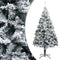 vidaXL - Kunstkerstboom - met - sneeuw - 240 - cm - groen