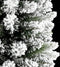 vidaXL - Kunstkerstboom - met - sneeuw - smal - 180 - cm - PVC - en - PE
