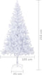 vidaXL - Kunstkerstboom - met - stalen - standaard - 910 - takken - 210 - cm
