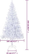 vidaXL - Kunstkerstboom - met - stalen - standaard - 910 - takken - 210 - cm