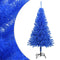 vidaXL - Kunstkerstboom - met - standaard - 120 - cm - PVC - blauw